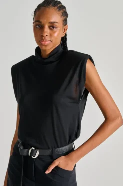 T-shirt tessuto nero