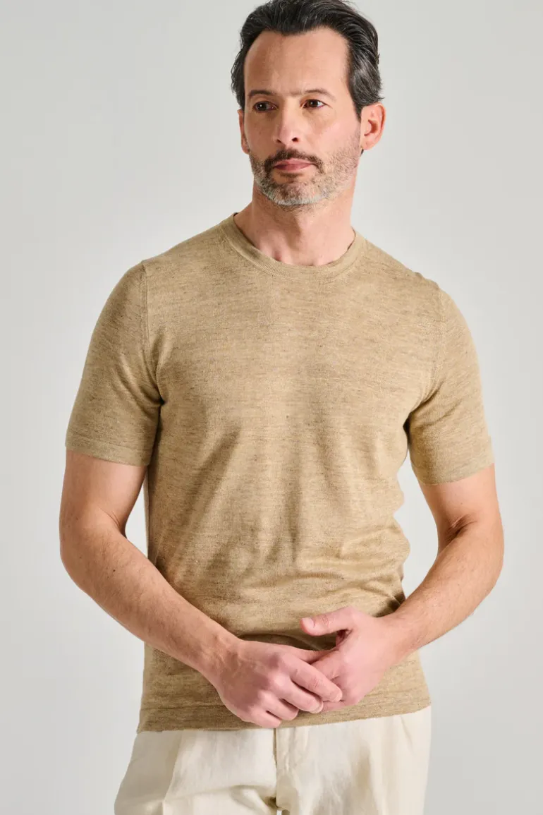 T-shirt tubolari beige