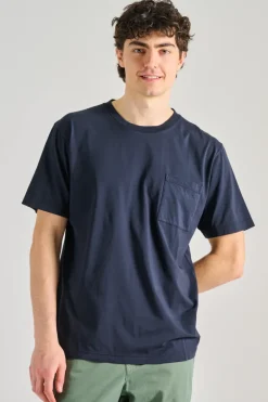 T-shirt wav cotone blu