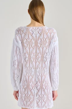 Abito jacotte cotone bianco