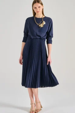 Abito jersey blu