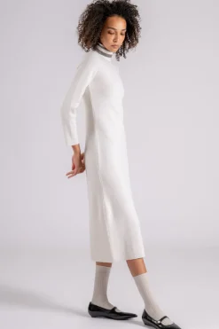 Abito lana merino beige