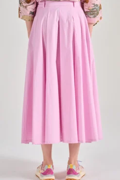 Balia8 gonna tessuto rosa