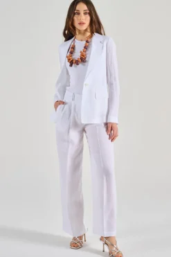 Blazer tela leggera fresca bianco