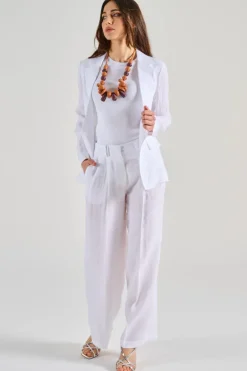 Blazer tela leggera fresca bianco