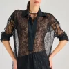 Blusa esme tessuto nero