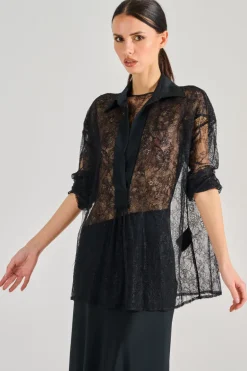 Blusa esme tessuto nero