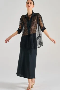 Blusa esme tessuto nero