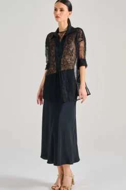 Blusa esme tessuto nero