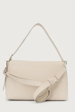 Borsa nana soft pelle martellata beige