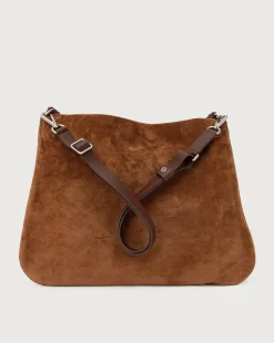 Borsa pelle marrone