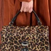 Borsa postina rimboccata tokyo animalier verde