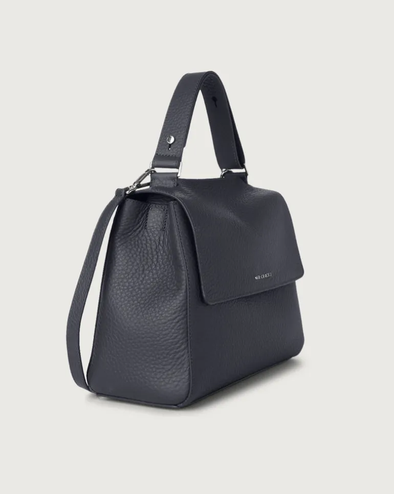 Borsa sveva soft media pelle blu