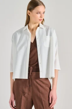 Camicia 100% cotone bianca