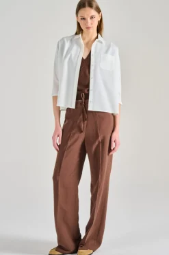 Camicia 100% cotone bianca