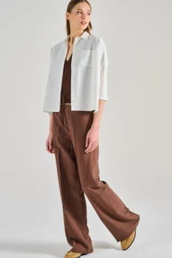 Camicia 100% cotone bianca