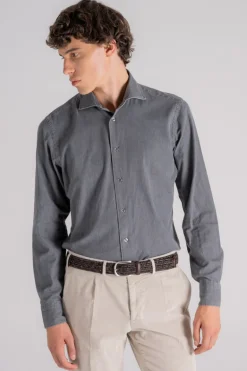 Camicia 100% cotone grigio