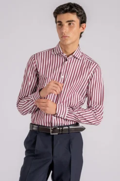 Camicia 100% cotone rosso