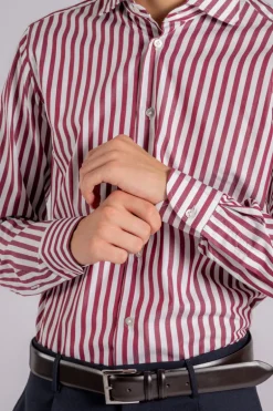 Camicia 100% cotone rosso