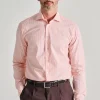 Camicia 100% cotone salmone