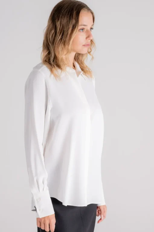 Camicia beige in acetato/seta