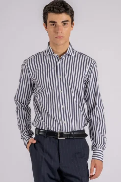 Camicia blu 100% cotone