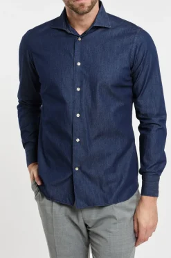 Camicia blu uomo