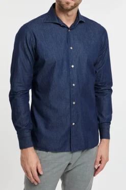 Camicia blu uomo