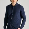 Camicia cotone blu