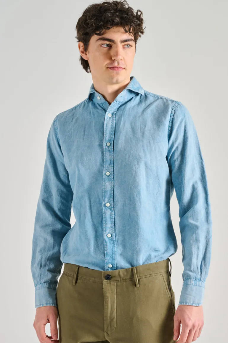 Camicia denim azzurro