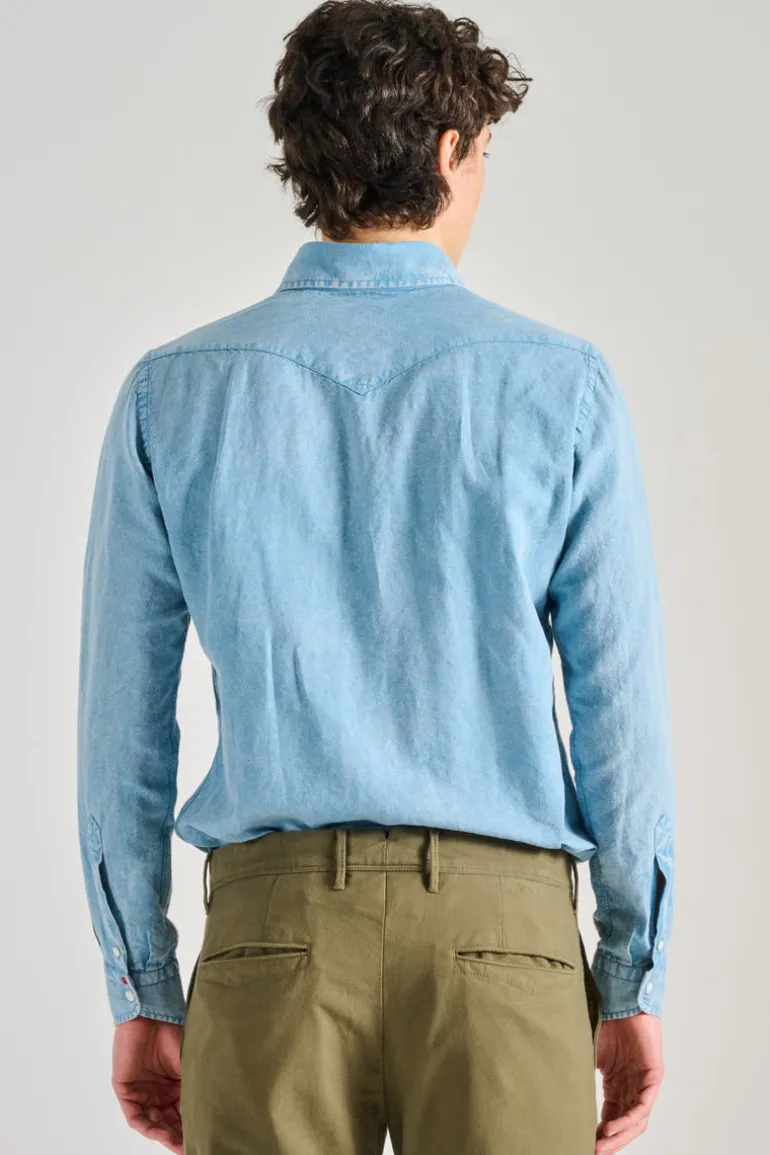 Camicia denim azzurro