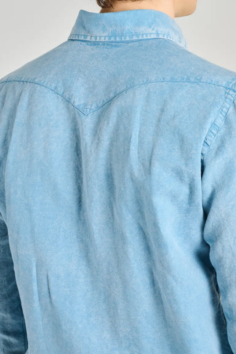 Camicia denim azzurro