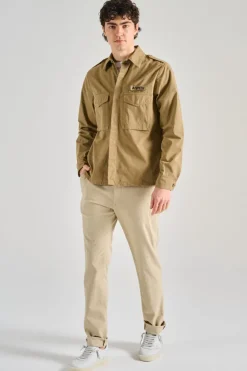 Camicia filed shirt 100% cotone marrone