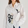 Camicia le bouquet popeline cotone bianco