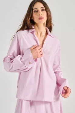 Camicie taffetas rosa