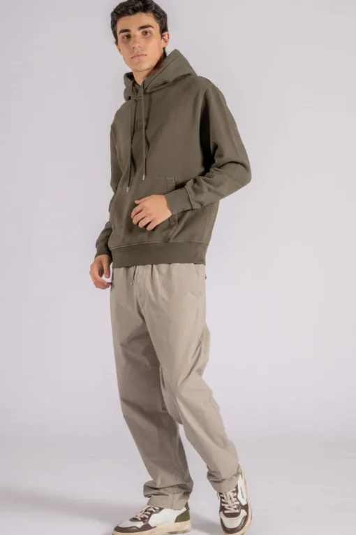 Felpa 100% cotone verde