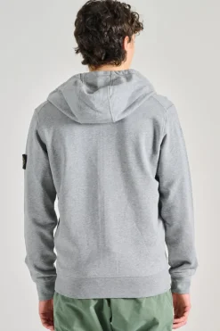 Felpa con cappuccio cotone verde