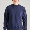 Felpa main cotone blu
