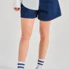 Forte forte shorts denim cotone blu