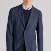 Giacca blu in lana/poliestere