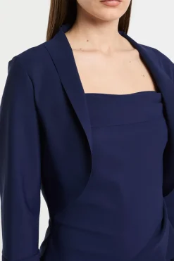 Giacca blu pa/ea morbida/elastica