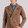 Giacca maglia 100% lana vergine beige