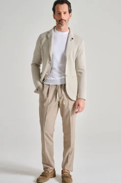 Giacca maglia beige