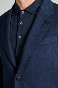 Giacca roma tessuto blu