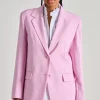 Giacca tessuto rosa