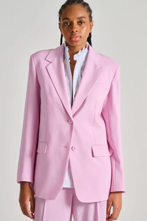 Giacca tessuto rosa