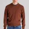 Girocollo lana/cashmere marrone