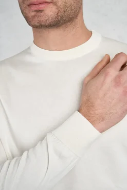 Girocollo m/l supima light dusty bianco uomo