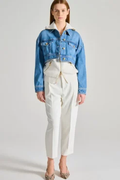 Giubbino jeans blu