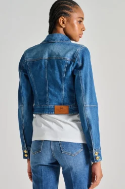 Giubbino jeans blu